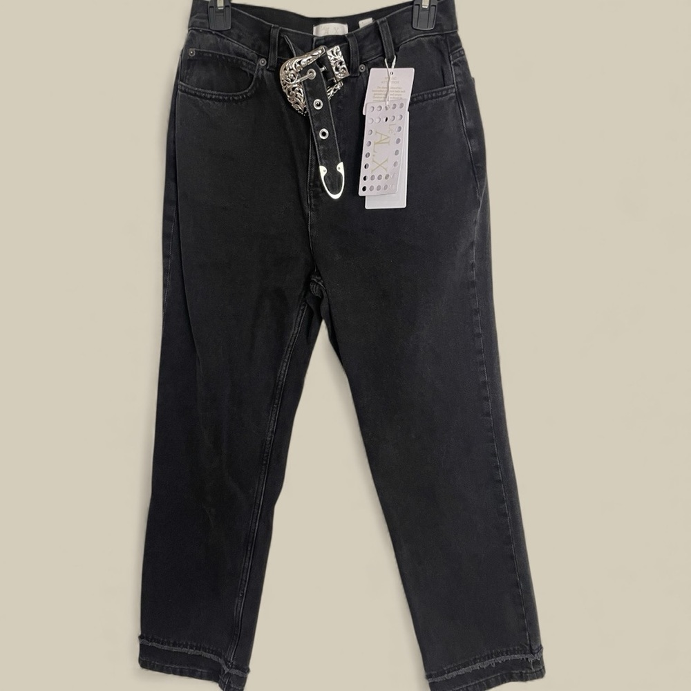 Le’ AL.X  High Rise Jeans with Western Belt, various sizes NWT